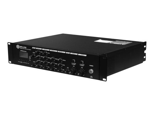 מגבר כריזה 4 כניסות 2 אזורים SHOW MPA-2250 MP3/BT/USB 2x250W
