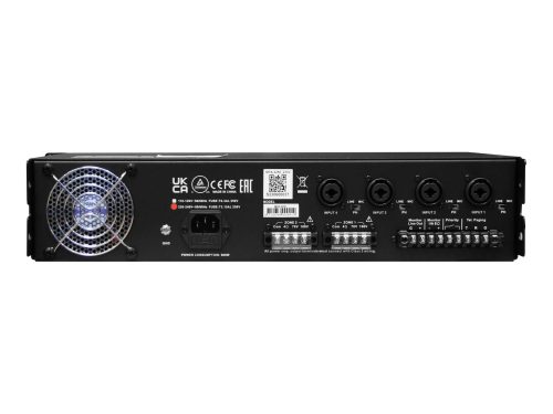 מגבר כריזה 4 כניסות 2 אזורים SHOW MPA-2250 MP3/BT/USB 2x250W