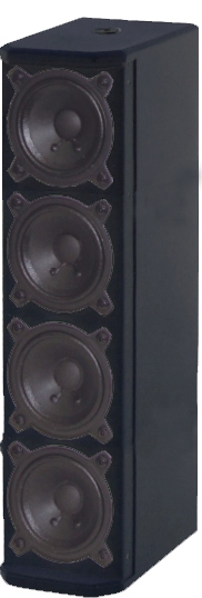 קולונה צבע שחור כולל מתקן לקיר “SHOW CAS-304B IP66 100V 4X3