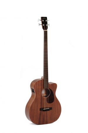 גיטרה בס אקוסטית פרטלס מוגברת SIGMA BMC-15FE CUTAWAY Mahogany