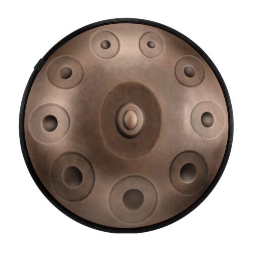 הנדפאן HLURU HB10-Bronze STL Handpan Drum 10 notes 22" Bronze D KURD