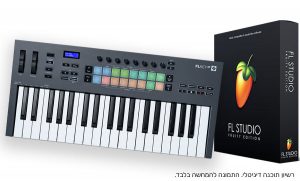 חבילת הפקה מקלדת שליטה Novation FLkey 37 ותוכנה FL Studio Fruity Edition