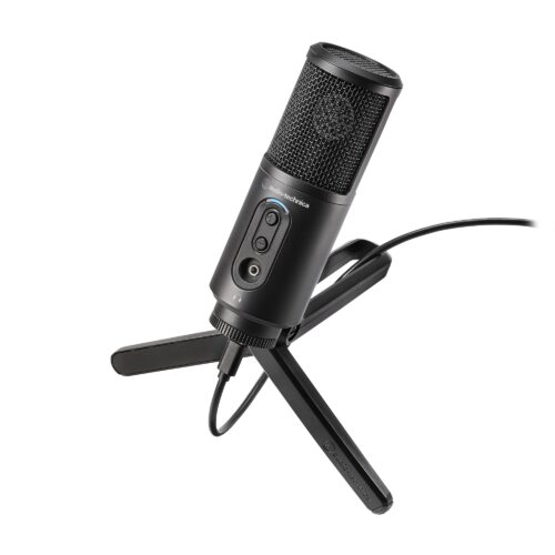 מיקרופון USB לשידור ופודקאס כולל מעמד שולחני Audio Technica ATR-2500x USB