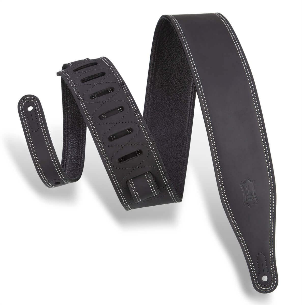 רצועה לגיטרה “2.5 LEVY’S M17BDS-BLK Pull-up Leather