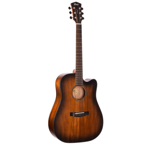גיטרה אקוסטית מוגברת + נרתיק Cort CORE-DC AMH OPBB Mahogany