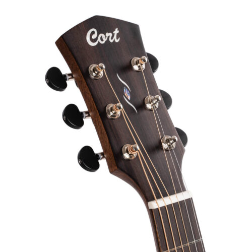 גיטרה אקוסטית מוגברת + נרתיק Cort CORE-DC AMH OPBB Mahogany