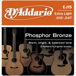 מיתרים לגיטרה אקוסטית DAddario EJ15 010-047
