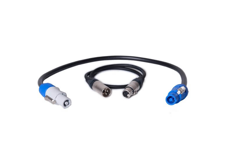 כבל Cable-Set for DVA T4, T8, M2M or K5 containing one Powercon Link Cable (50cm) and one XLR-XLR Au