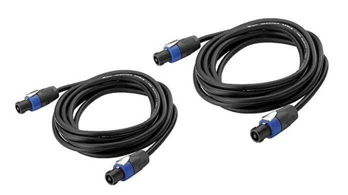 שני כבלים Kit composed by 2x Speakon Cables 4p (7m).