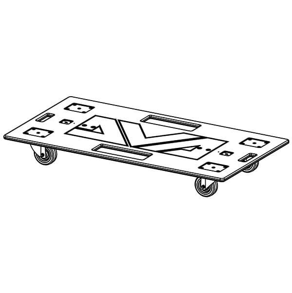 פלטה עם גלגלים Dolly for DVA S30N (including wheels).