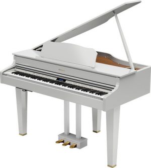 פסנתר כנף חשמלי בצבע לבן מבריק Roland GP607
