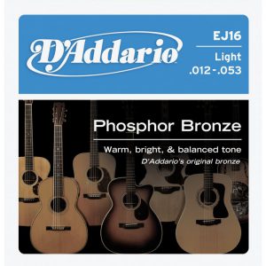 מיתרים לגיטרה אקוסטית DAddario EJ16 012-053