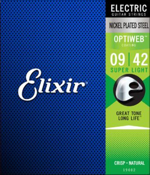 סט מיתרים לגיטרה חשמלית 0.09 Elixir Optiweb