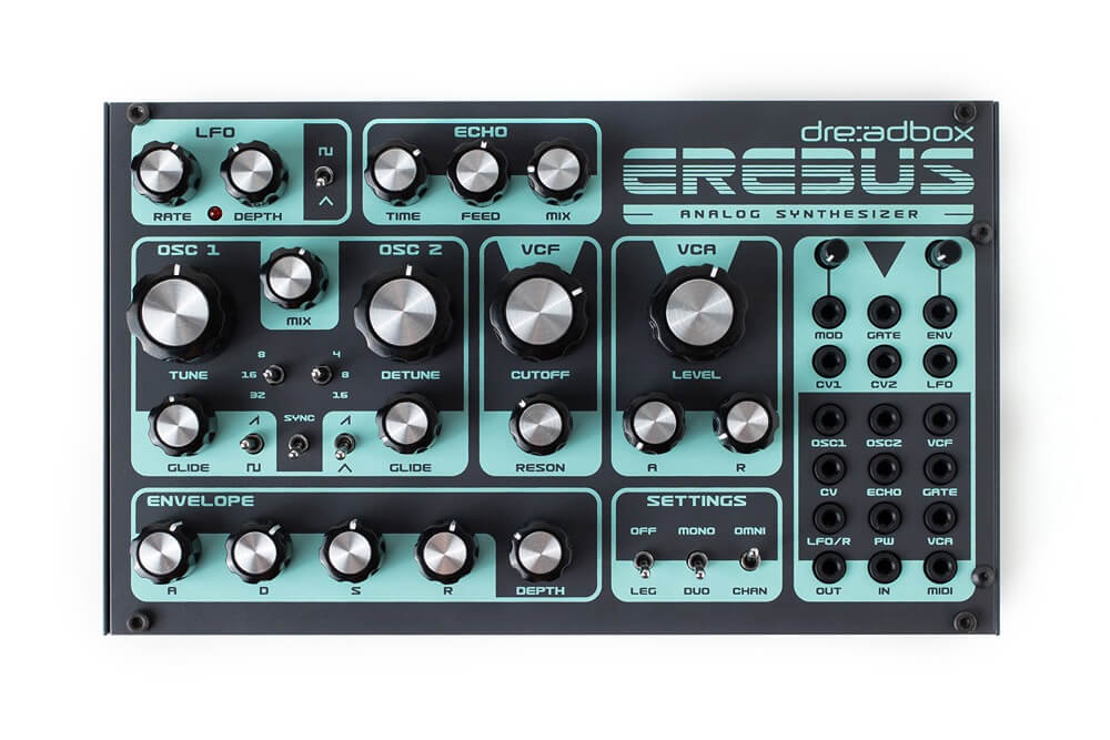 סינטיסייזר Dreadbox EREBUS מתצוגה