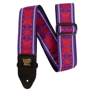 רצועה לגיטרה Ernie Ball Royal Flush Red Classic Jacquard