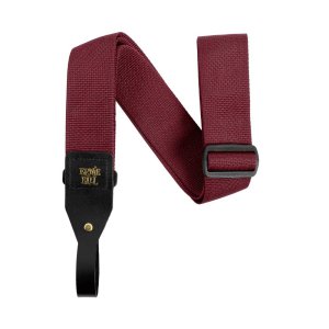 רצועה לגיטרה אקוסטית Ernie Ball Polypro Acoustic Guitar Strap Burgundy 5365