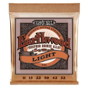 סט מיתרים לגיטרה אקוסטית Ernie Ball 2148 Earthwood Phosphor Bronze 11-52