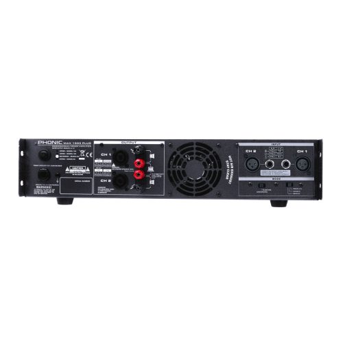 מגבר הספק אנלוגי 2 ערוצים PHONIC MAX1500 PLUS 900W