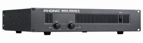 מגבר הספק אנלוגי 2 ערוצים PHONIC MAX2500 PLUS 1500W