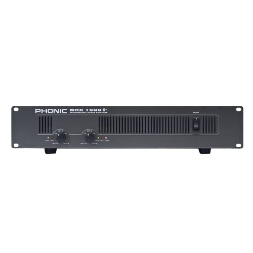 מגבר הספק אנלוגי 2 ערוצים PHONIC MAX1500 PLUS 900W