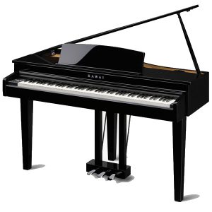 פסנתר חשמלי כנף Kawai DG30 שחור