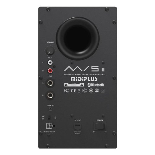 זוג מוניטורים לאולפן עם בלוטוס MiDiPlus MI5 V2 שחורים