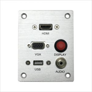 פנל חיבורים PL 3.5, VGA , HDMI ,USB