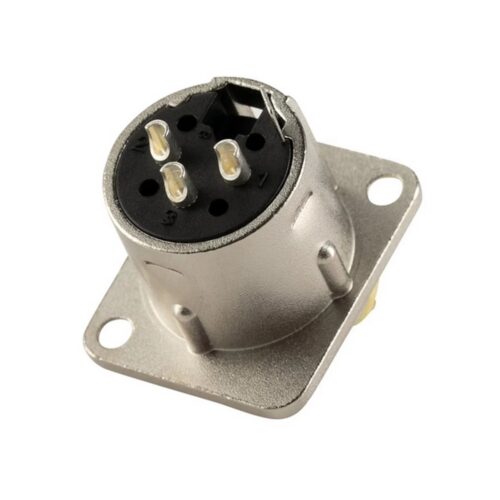 מחבר XLR שאסי נקבה 3 פין מבית CABLETEK מיועד להתקנה קבועה בפאנלים, קופסאות חיבורים וציוד אודיו מקצועי. גוף המחבר עשוי מתכת בגימור ניקל, המספק עמידות לשימוש ממושך והתקנה יציבה. המחבר מתאים לחיבורי XLR סטנדרטיים במערכות הגברה, Stage Box, לוחות חיבורים וארונות ציוד. **מפרט טכני:** * מותג: CABLETEK * סוג מחבר: XLR Female * סוג התקנה: שאסי נקבה * מספר פינים: 3 * חומר: מתכת * צבע: ניקל * שימוש: התקנה קבועה בפאנלים, קופסאות חיבורים וציוד אודיו * התאמה: מערכות הגברה, Stage Box וארונות ציוד מקצועיים