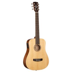 גיטרה אקוסטית מיני מוגברת + נרתיק Cort EARTH MINI-E Adirondack
