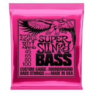 סט מיתרים לגיטרה בס Ernie Ball 2834 Super Slinky Nickel Wound 45-100