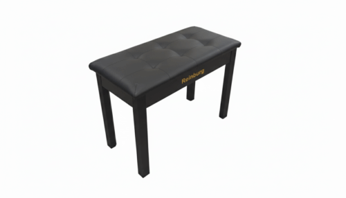 reinburg PB-2-B black piano bench 2