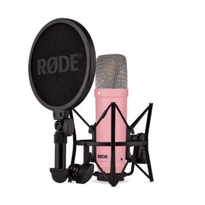 מיקרופון קונדנסר Rode NT1 Signature (Pink) ורוד