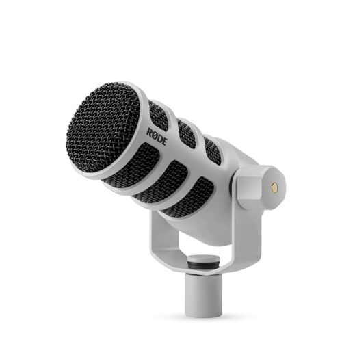 מיקרופון שידור דינמי Rode PodMic USB White