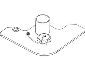 מתאם עמוד (Pole Mount Adapter) המיועד למוניטור במה מסדרת dBTechnologies VIO W