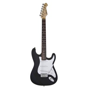 גיטרה חשמלית שחורה Aria STG003 BLK