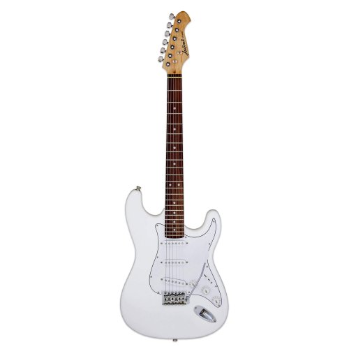 גיטרה חשמלית לבנה Aria STG003 WH