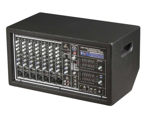 מיקסר 10 כניסות משולב מגבר עם מולטי אפקט ו Topp Pro TPM 1600W EQ