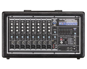 מיקסר 10 כניסות משולב מגבר עם מולטי אפקט ו Topp Pro TPM 600W EQ
