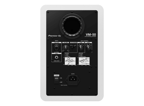 מוניטור DJ מקצועי Pioneer VM-50 בצבע לבן