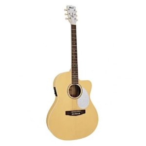 גיטרה אקוסטית מוגברת בצבע צהוב Cort Jade Classic PYOP