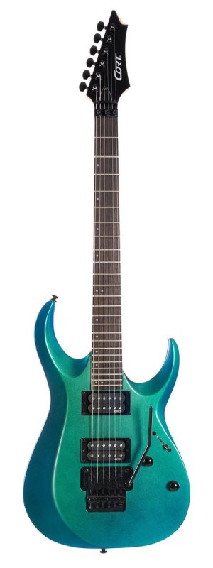 גיטרה חשמלית עם פלויד CORT X300 Flip Blue H,H EMG PU