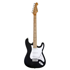 גיטרה חשמלית שחורה צוואר מייפל Aria STG003M BK