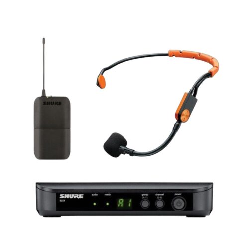 מערכת אלחוטית מיוחדת למאמני כושר (זיעה) SHURE BLX14E/SM31-G18