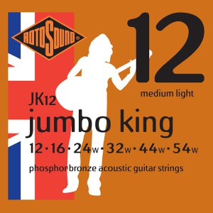 סט מיתרים 0.12 לגיטרה אקוסטית ROTOSOUND JK12