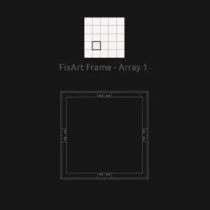 ערכת מסגרת לפנל  Artnovion FixArt Frame F – Array 1 Birch