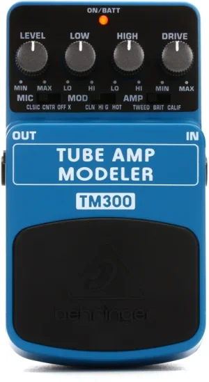 פדל מדמה מגברי מנורות Behringer TM300 Amp Simulator