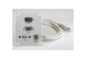 פנל חיבורים PL 3.5, VGA , HDMI ,USB